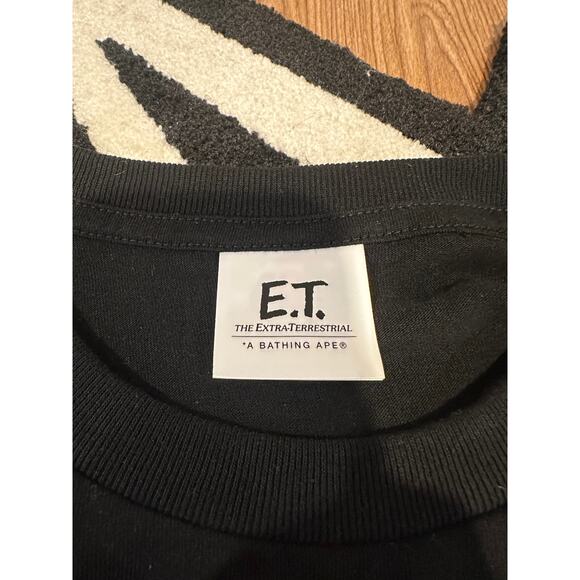BAPE x E.T. Baby Milo Long-Sleeve Tee – Black XL – Lightly Used - Picture 5 of 12